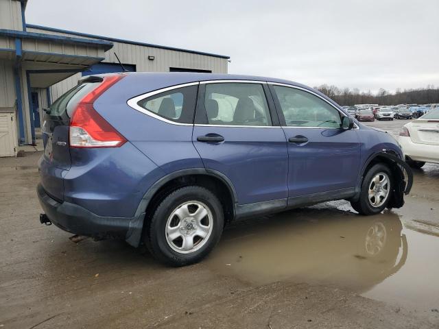 2HKRM4H34EH637520 - 2014 HONDA CR-V LX BLUE photo 3