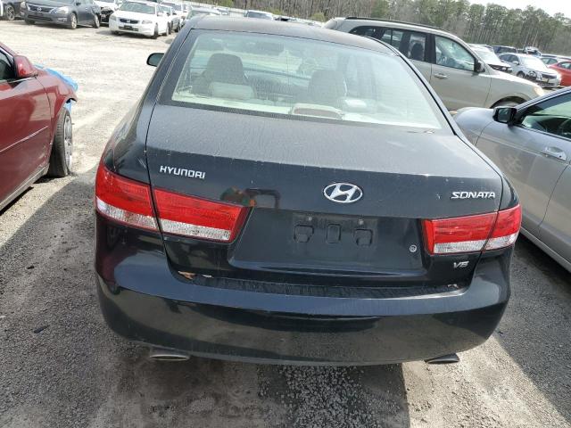 5NPEU46F36H152654 - 2006 HYUNDAI SONATA GLS BLACK photo 6