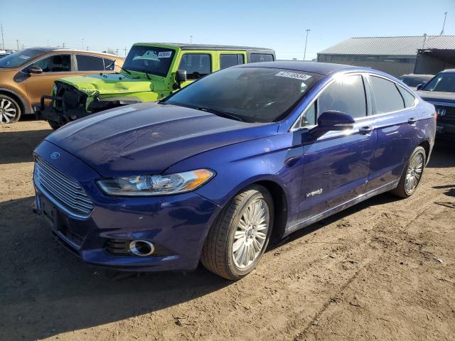 3FA6P0LUXDR352065 - 2013 FORD FUSION SE HYBRID BLUE photo 1