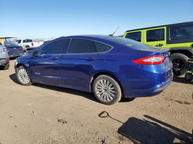 3FA6P0LUXDR352065 - 2013 FORD FUSION SE HYBRID BLUE photo 2