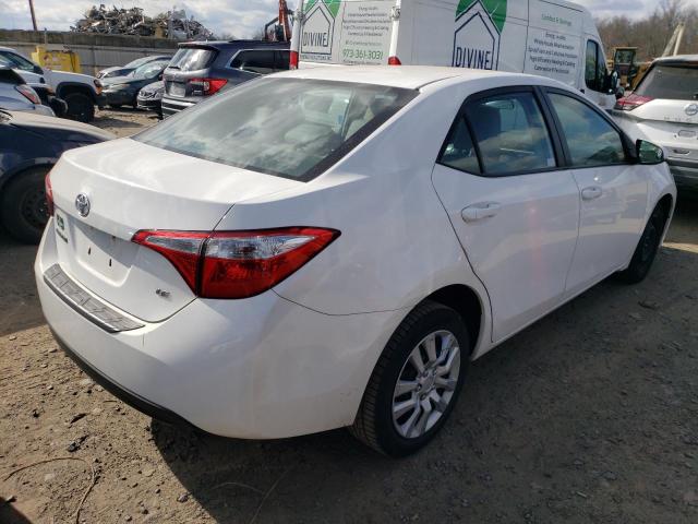 2T1BURHEXFC407940 - 2015 TOYOTA COROLLA L WHITE photo 3