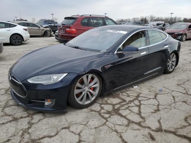 5YJSA1CP2DFP26714 - 2013 TESLA MODEL S BLUE photo 1