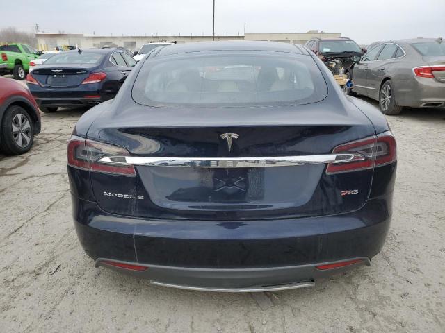 5YJSA1CP2DFP26714 - 2013 TESLA MODEL S BLUE photo 6