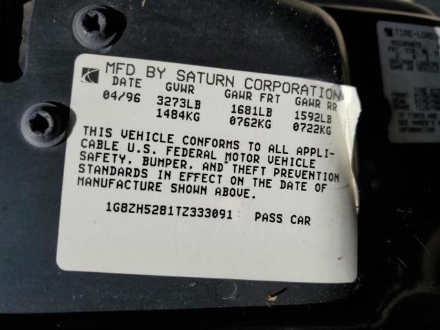 1G8ZH5281TZ333091 - 1996 SATURN SL1 GRAY photo 12