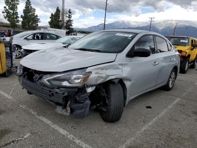 3N1AB7AP0HY384059 - 2017 NISSAN SENTRA S SILVER photo 1