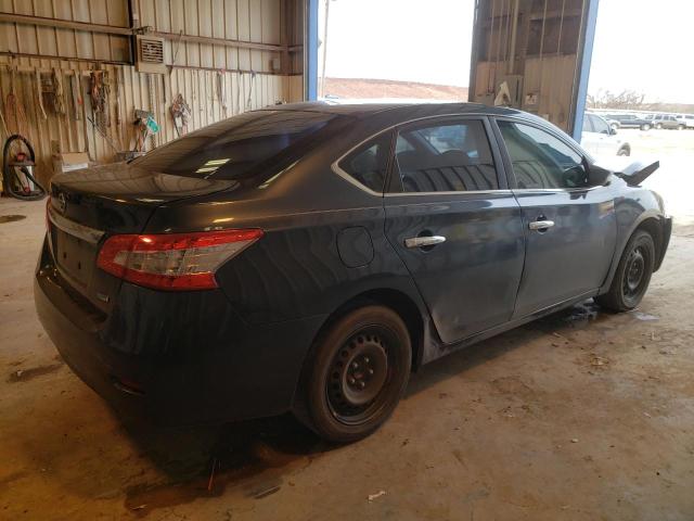 3N1AB7AP7DL766824 - 2013 NISSAN SENTRA S BLUE photo 3