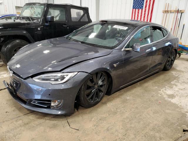 5YJSA1E21JF292783 - 2018 TESLA MODEL S Boz foto 1