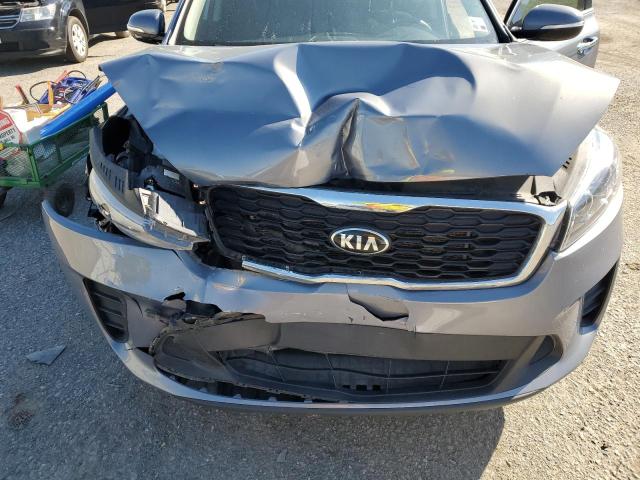 5XYPG4A34KG610877 - 2019 KIA SORENTO L SILVER photo 12