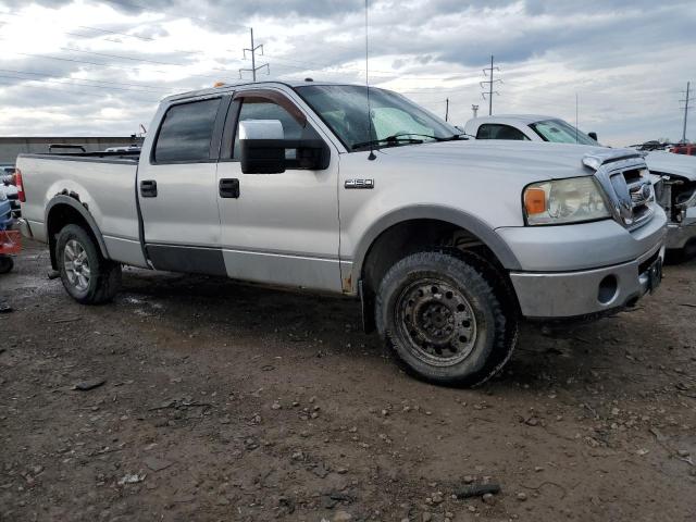 1FTPW14V68FC13553 - 2008 FORD F150 SUPERCREW SILVER photo 4