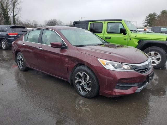 1HGCR2F32HA195476 - 2017 HONDA ACCORD LX BURGUNDY photo 4