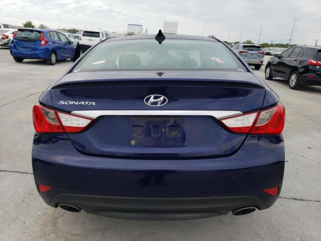 5NPEC4AC1EH837086 - 2014 HYUNDAI SONATA SE BLUE photo 6