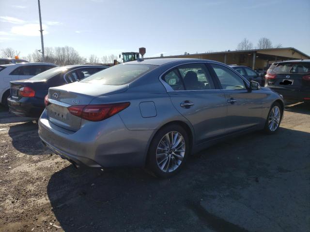 JN1EV7ARXLM256336 - 2020 INFINITI Q50 PURE BLUE photo 3