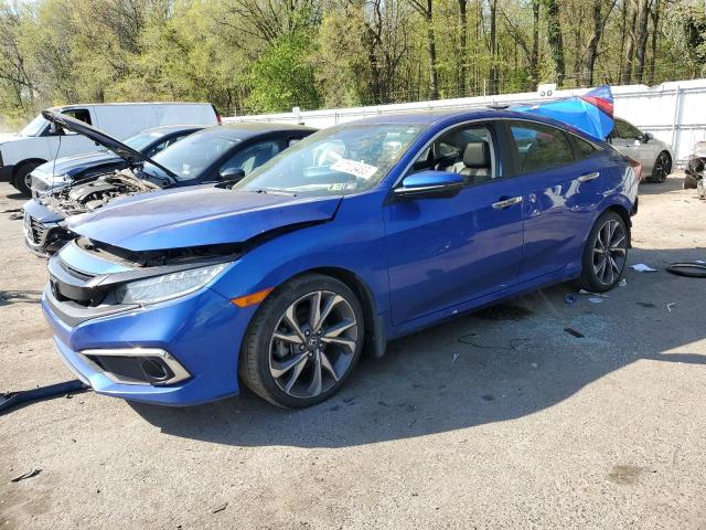 19XFC1F99KE009626 - 2019 HONDA CIVIC TOURING BLUE photo 1