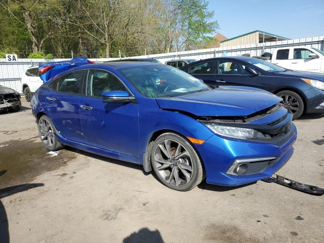 19XFC1F99KE009626 - 2019 HONDA CIVIC TOURING BLUE photo 4