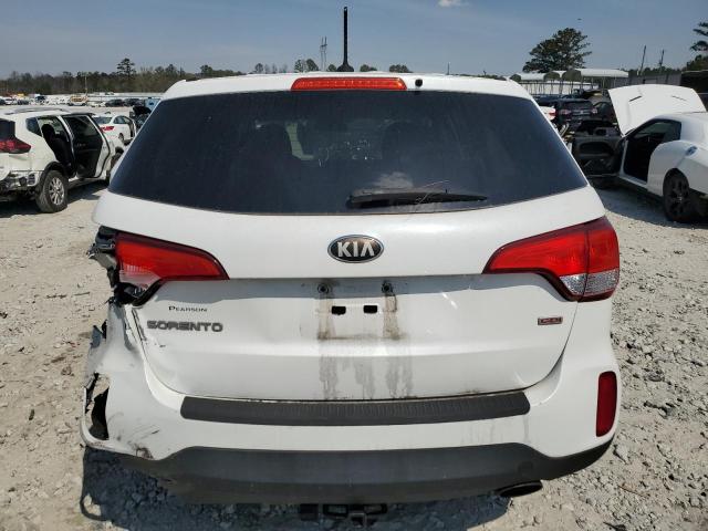 5XYKT3A62EG486624 - 2014 KIA SORENTO LX WHITE photo 6