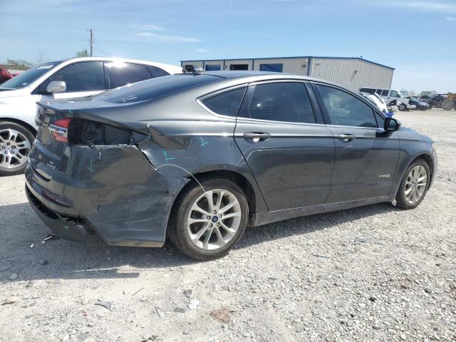 3FA6P0LUXKR204186 - 2019 FORD FUSION SE CHARCOAL photo 3