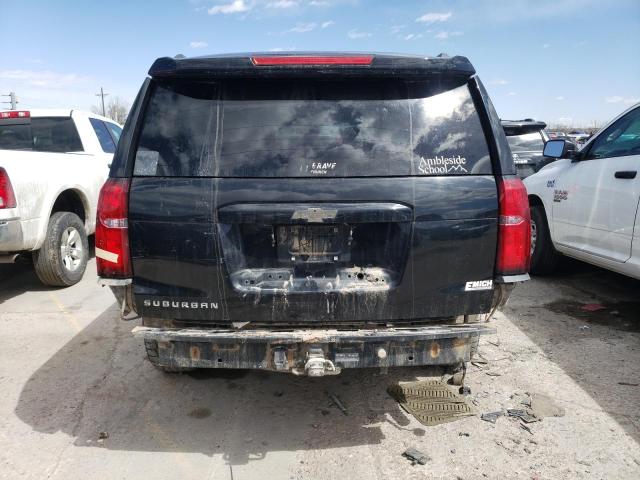 1GNSKKKC8FR158233 - 2015 CHEVROLET SUBURBAN K1500 LTZ BLACK photo 6