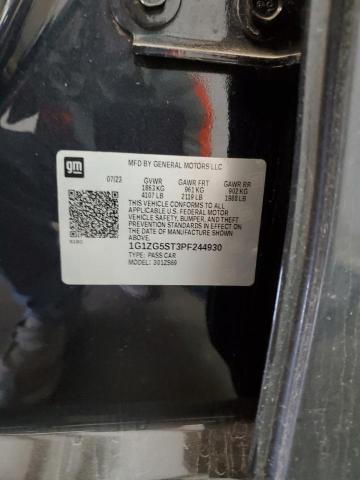 1G1ZG5ST3PF244930 - 2023 CHEVROLET MALIBU RS 黑色 照片 12