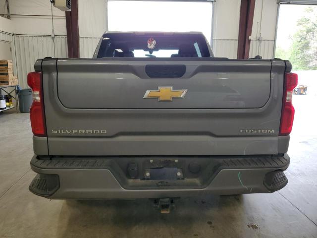 1GCPYBEK5NZ199076 - 2022 CHEVROLET SILVERADO K1500 CUSTOM GRAY photo 6