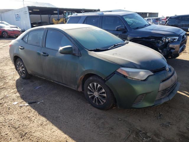 5YFBURHE1FP216603 - 2015 TOYOTA COROLLA L GREEN photo 4