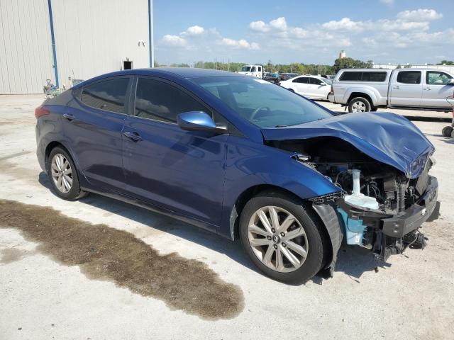 5NPDH4AE6FH557549 - 2015 HYUNDAI ELANTRA SE BLUE photo 4