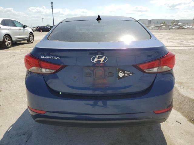 5NPDH4AE6FH557549 - 2015 HYUNDAI ELANTRA SE BLUE photo 6