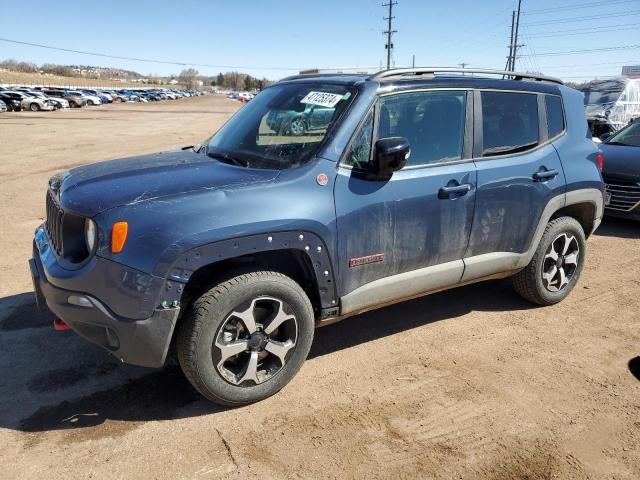 ZACNJDC19NPP01682 - 2022 JEEP RENEGADE TRAILHAWK BLUE photo 1