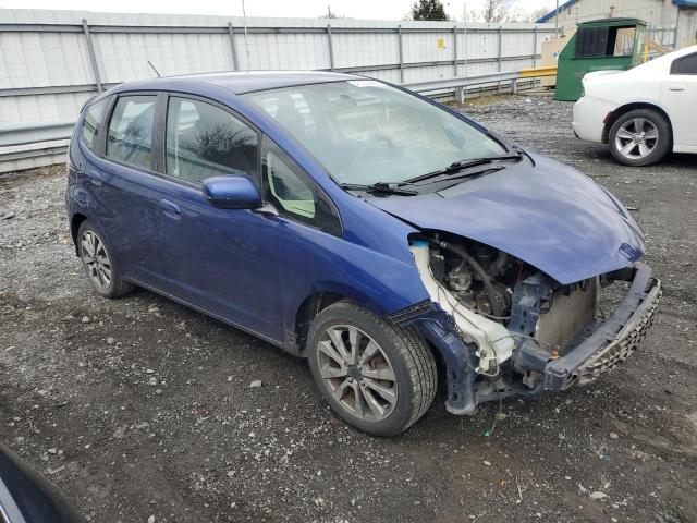 JHMGE8G58DC005658 - 2013 HONDA FIT SPORT BLUE photo 4