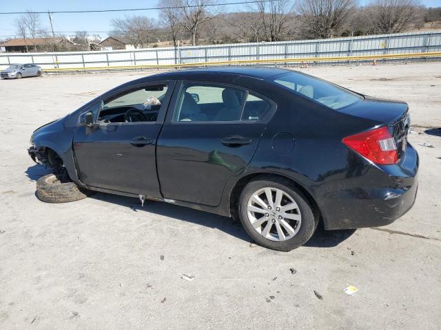 19XFB2F92CE093296 - 2012 HONDA CIVIC EXL შავი ფოტო 2