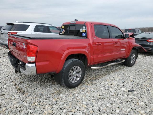 3TMCZ5AN6GM027432 - 2016 TOYOTA TACOMA DOUBLE CAB RED photo 3