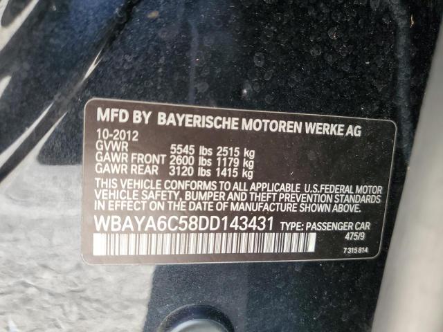 WBAYA6C58DD143431 - 2013 BMW 740 I BLACK photo 12