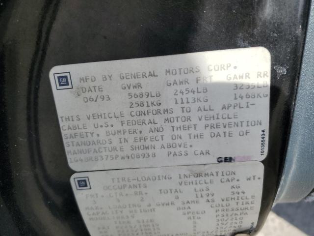 1G4BR8375PW408938 - 1993 BUICK ROADMASTER ESTATE BLACK photo 13