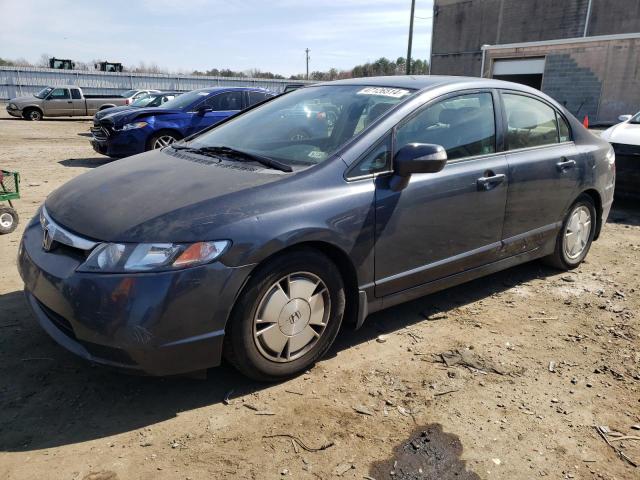 JHMFA36268S018714 - 2008 HONDA CIVIC HYBRID BLUE photo 1