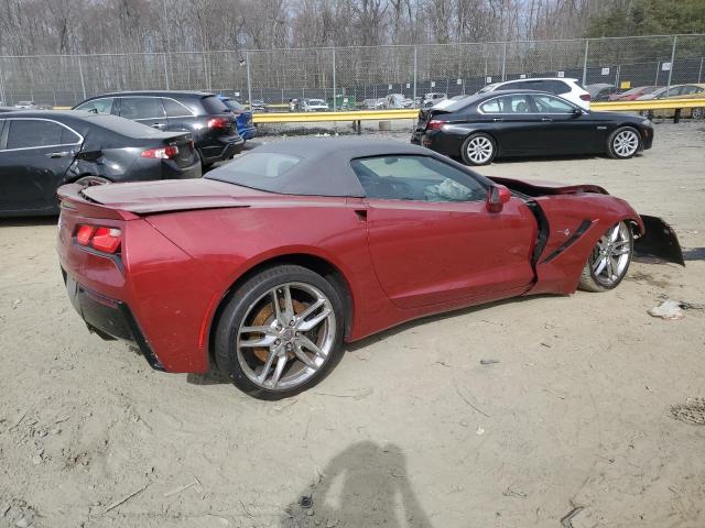 1G1YJ3D7XE5112784 - 2014 CHEVROLET CORVETTE STINGRAY Z51 2LT MAROON photo 3