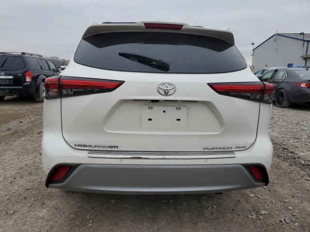 5TDFZRBH7LS027673 - 2020 TOYOTA HIGHLANDER PLATINUM WHITE photo 6