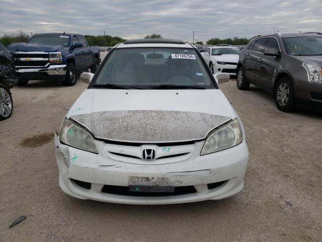 2HGES26764H575707 - 2004 HONDA CIVIC EX WHITE photo 5