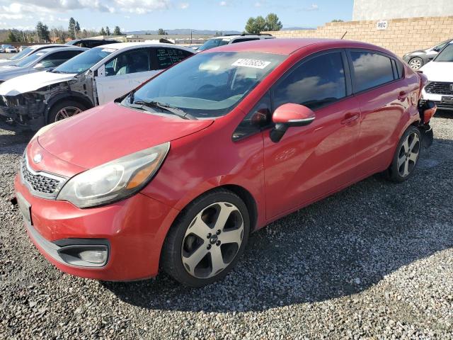 KNADN4A32D6207718 - 2013 KIA RIO EX RED photo 1