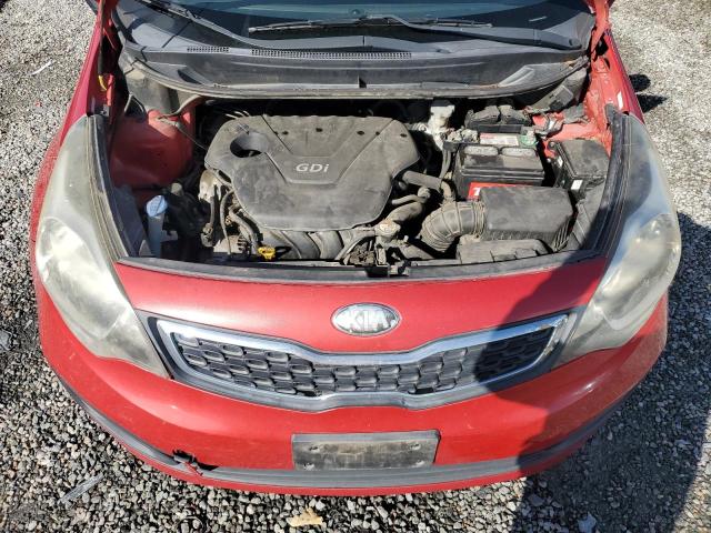 KNADN4A32D6207718 - 2013 KIA RIO EX RED photo 11