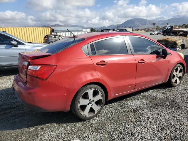 KNADN4A32D6207718 - 2013 KIA RIO EX RED photo 3