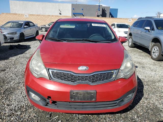 KNADN4A32D6207718 - 2013 KIA RIO EX RED photo 5