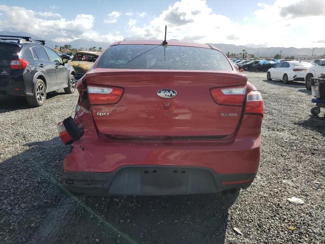 KNADN4A32D6207718 - 2013 KIA RIO EX RED photo 6