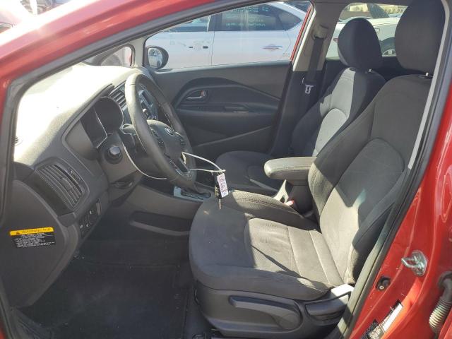 KNADN4A32D6207718 - 2013 KIA RIO EX RED photo 7