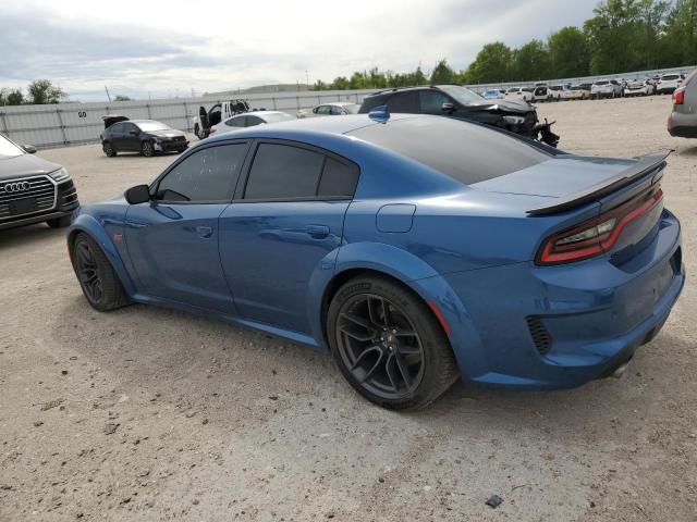 2C3CDXGJ2MH569897 - 2021 DODGE CHARGER SCAT PACK BLUE photo 2