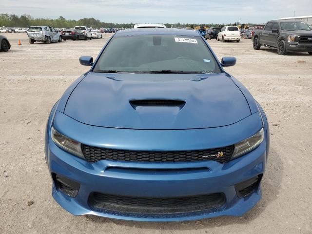 2C3CDXGJ2MH569897 - 2021 DODGE CHARGER SCAT PACK BLUE photo 5