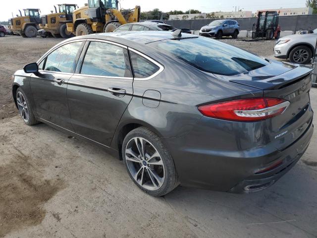 3FA6P0D93LR175044 - 2020 FORD FUSION TITANIUM GRAY photo 2