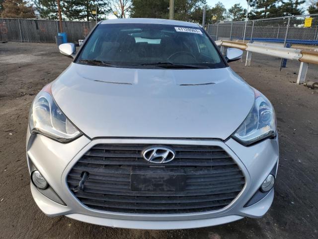 KMHTC6AE0DU156681 - 2013 HYUNDAI VELOSTER TURBO SILVER photo 5