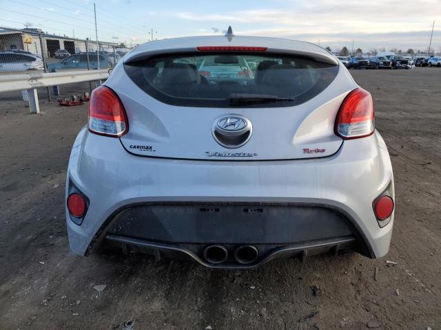 KMHTC6AE0DU156681 - 2013 HYUNDAI VELOSTER TURBO SILVER photo 6