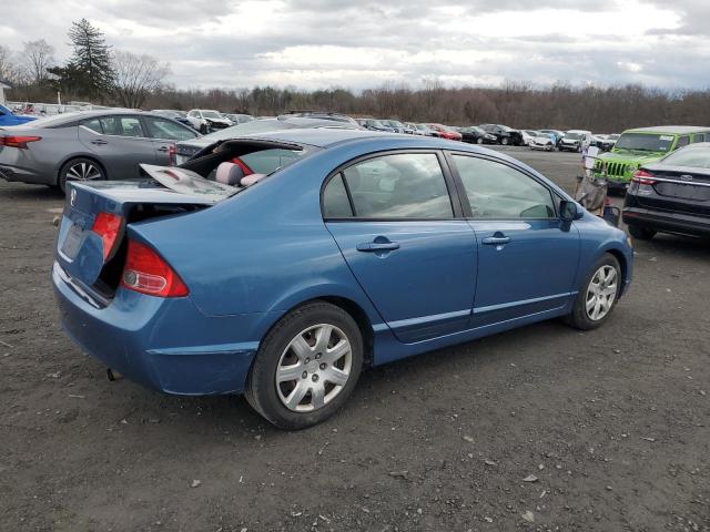 2HGFA16528H533055 - 2008 HONDA CIVIC LX BLUE photo 3