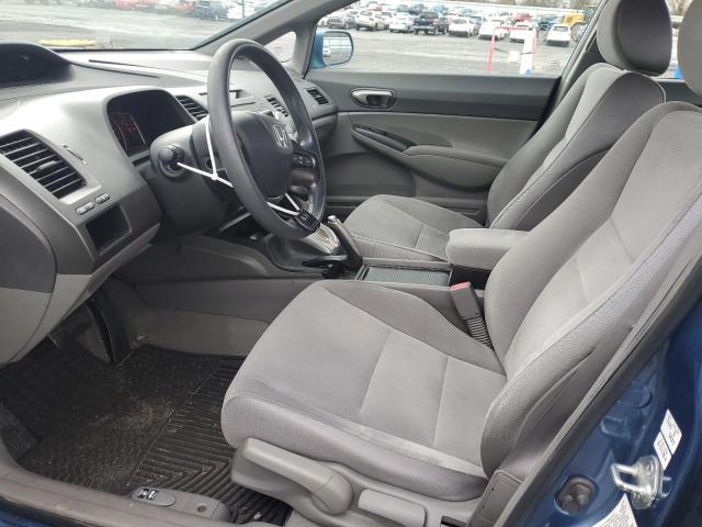 2HGFA16528H533055 - 2008 HONDA CIVIC LX BLUE photo 7