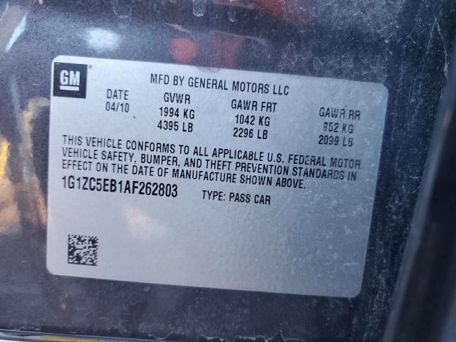 1G1ZC5EB1AF262803 - 2010 CHEVROLET MALIBU 1LT CHARCOAL photo 13